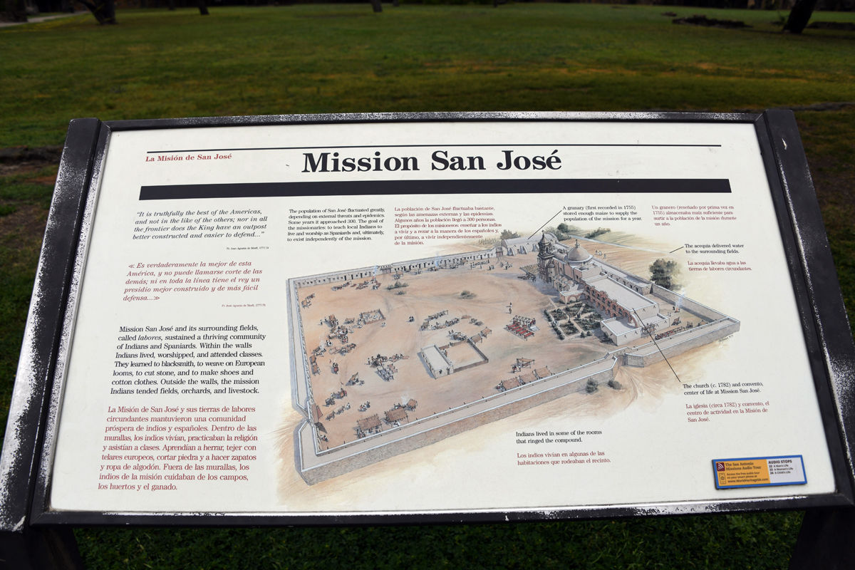 100 map of San Jose Mission in San Antonio.JPG